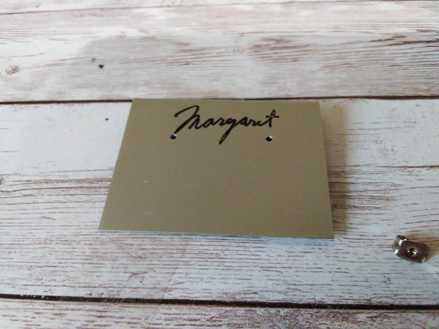 Packaging for 1980s earrings