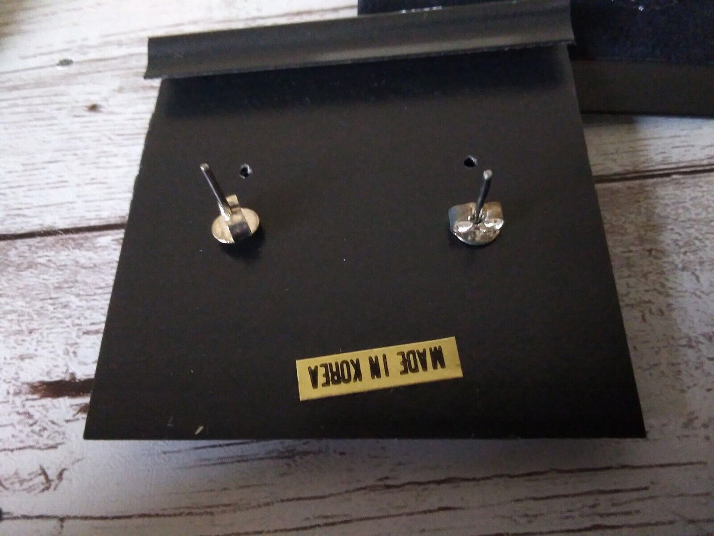 Trendy Retro Silver Tone Large Stud Earrings - Vintage 1980s