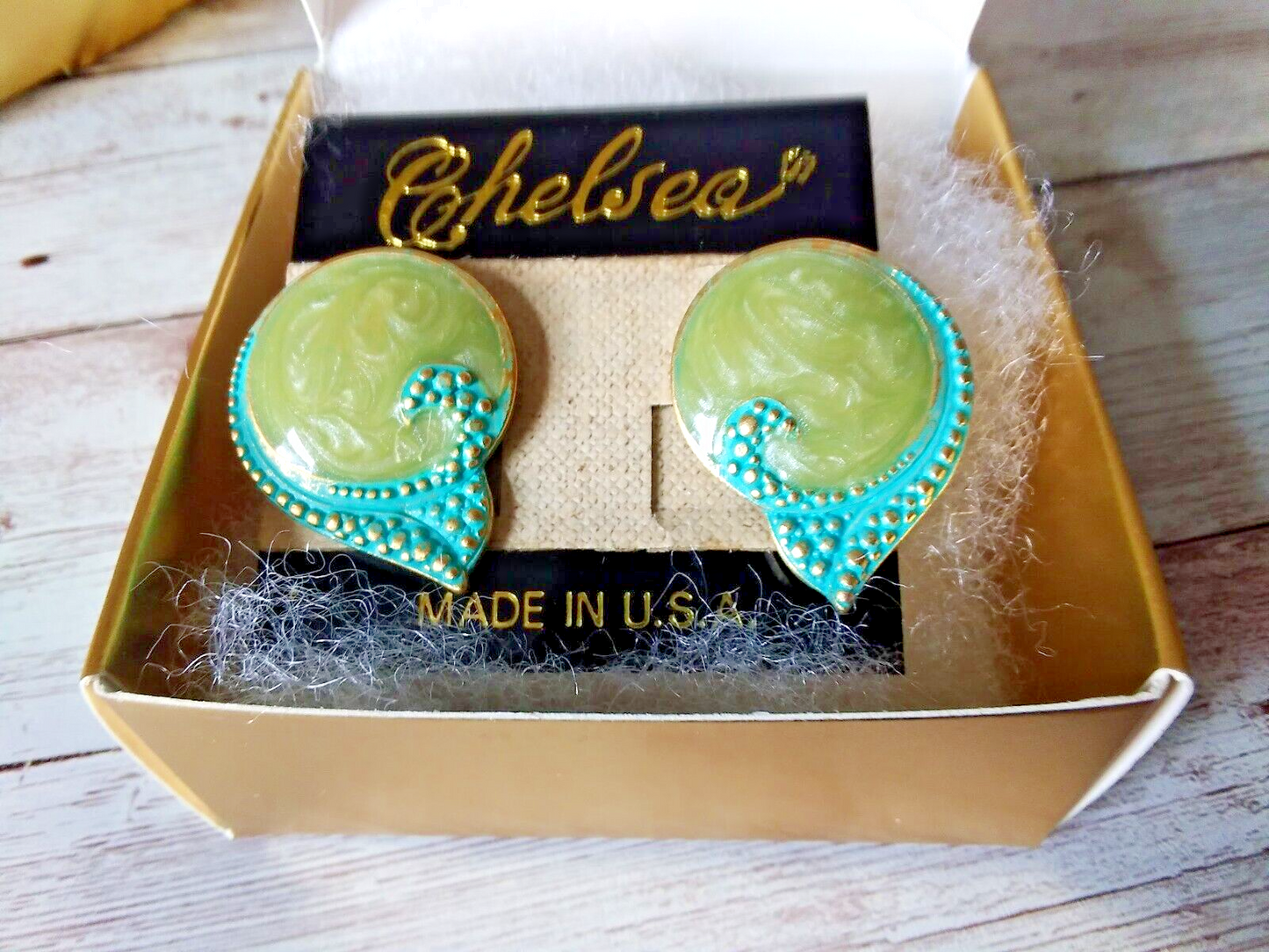 Authentic 1980s fashion earrings in collectible condition