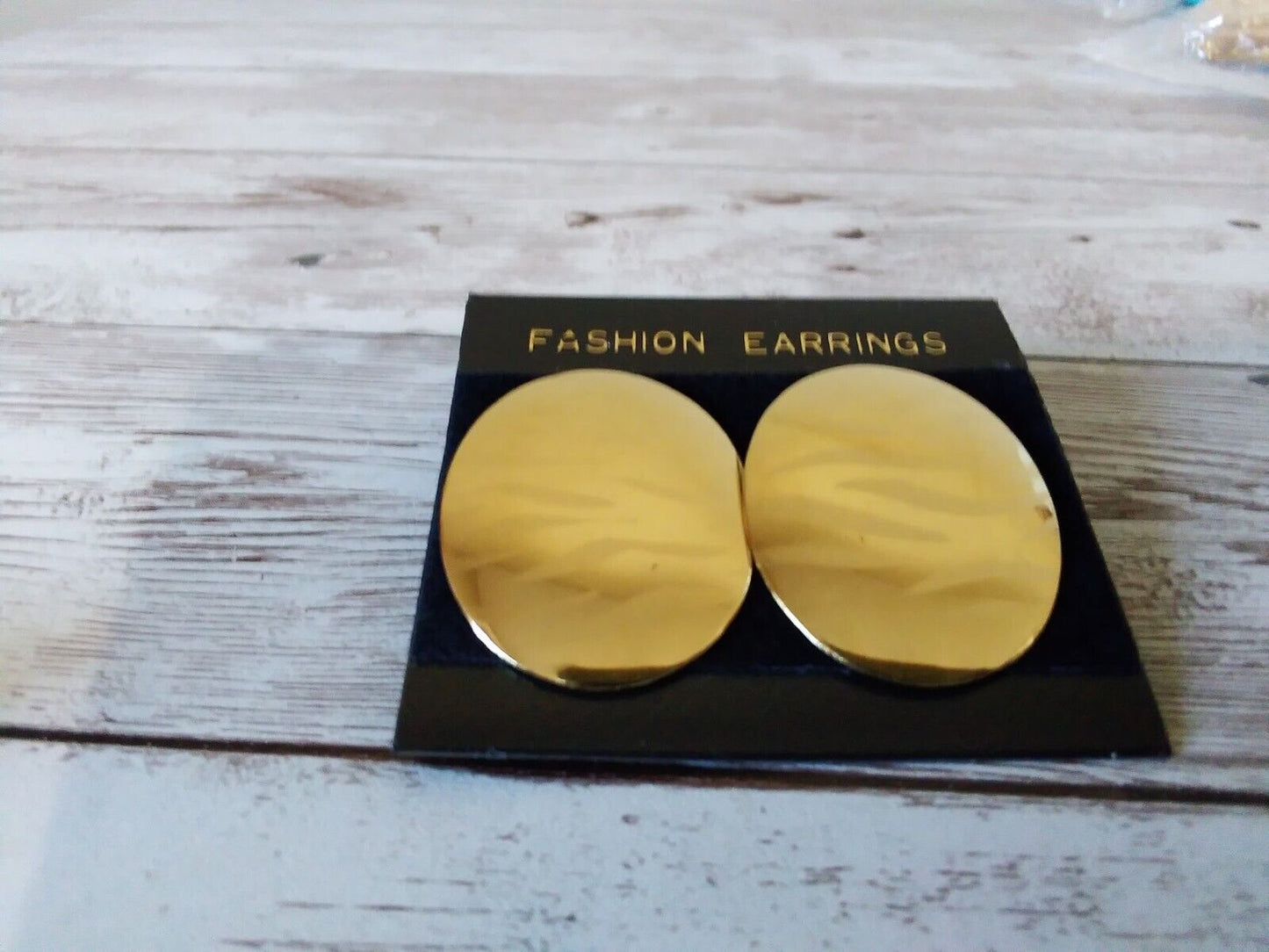 Roaring 1980s Tiger Glow Gold Tone Earrings