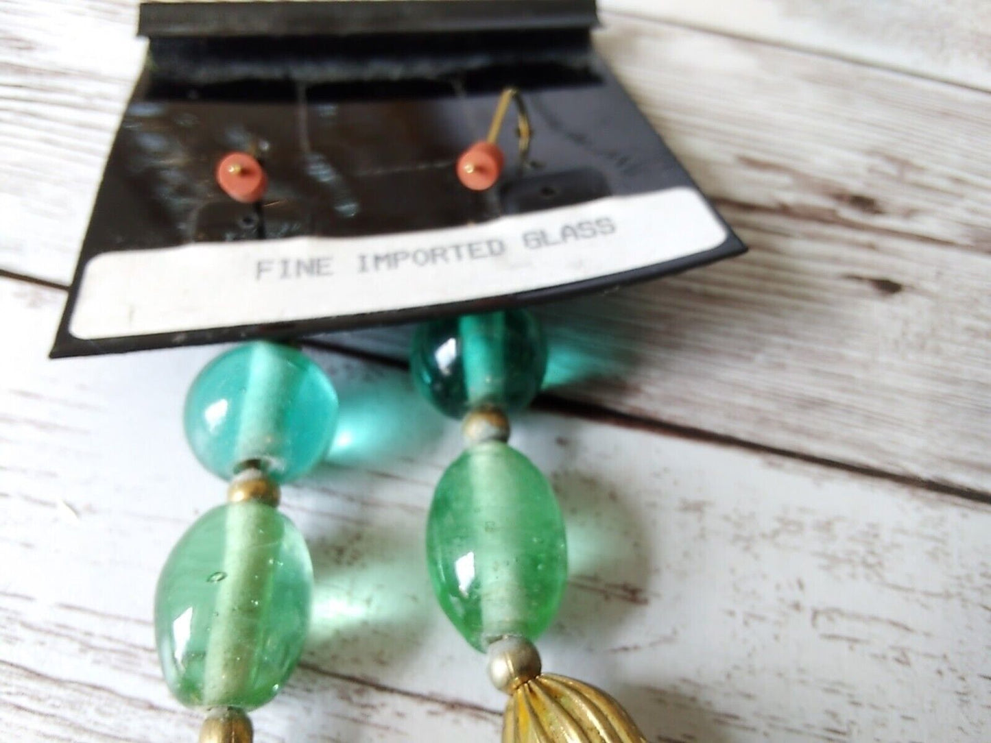 Tropical Paradise Glass Beaded Long Earrings from Laguna