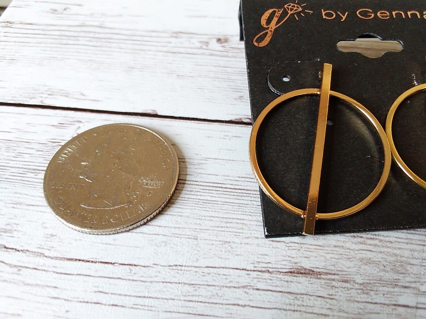 Minimalist Gold Plated Diameter Earrings: Simple Sophistication