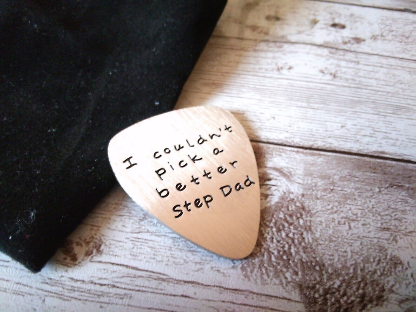 Ultimate Tribute: 'I Couldn’t Pick a Better Step Dad' Stainless Steel Guitar Pick