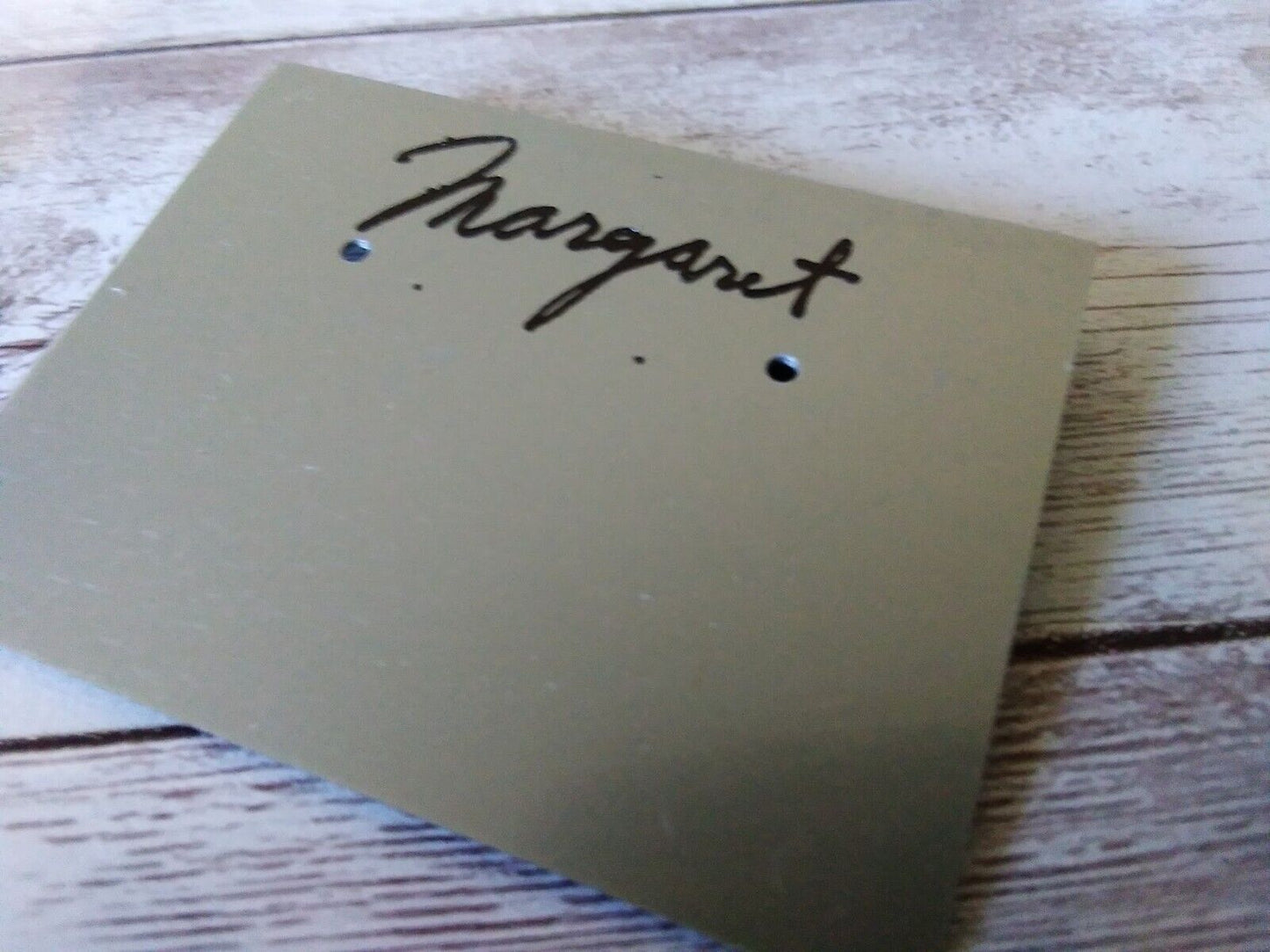 Card reading brand name from 1980s: Margaret