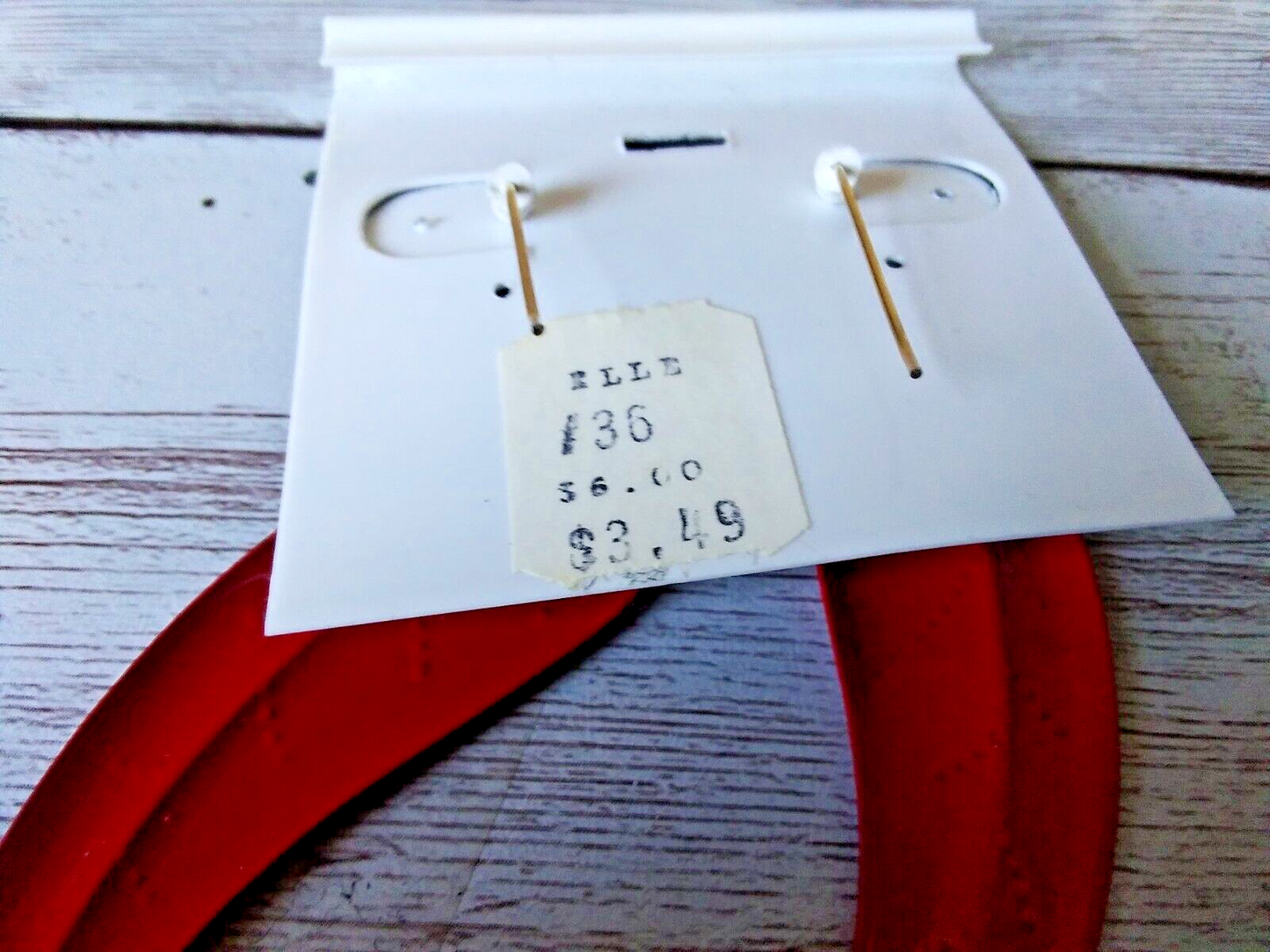 Long 3-Inch Red Chili Pepper 1980s Earrings