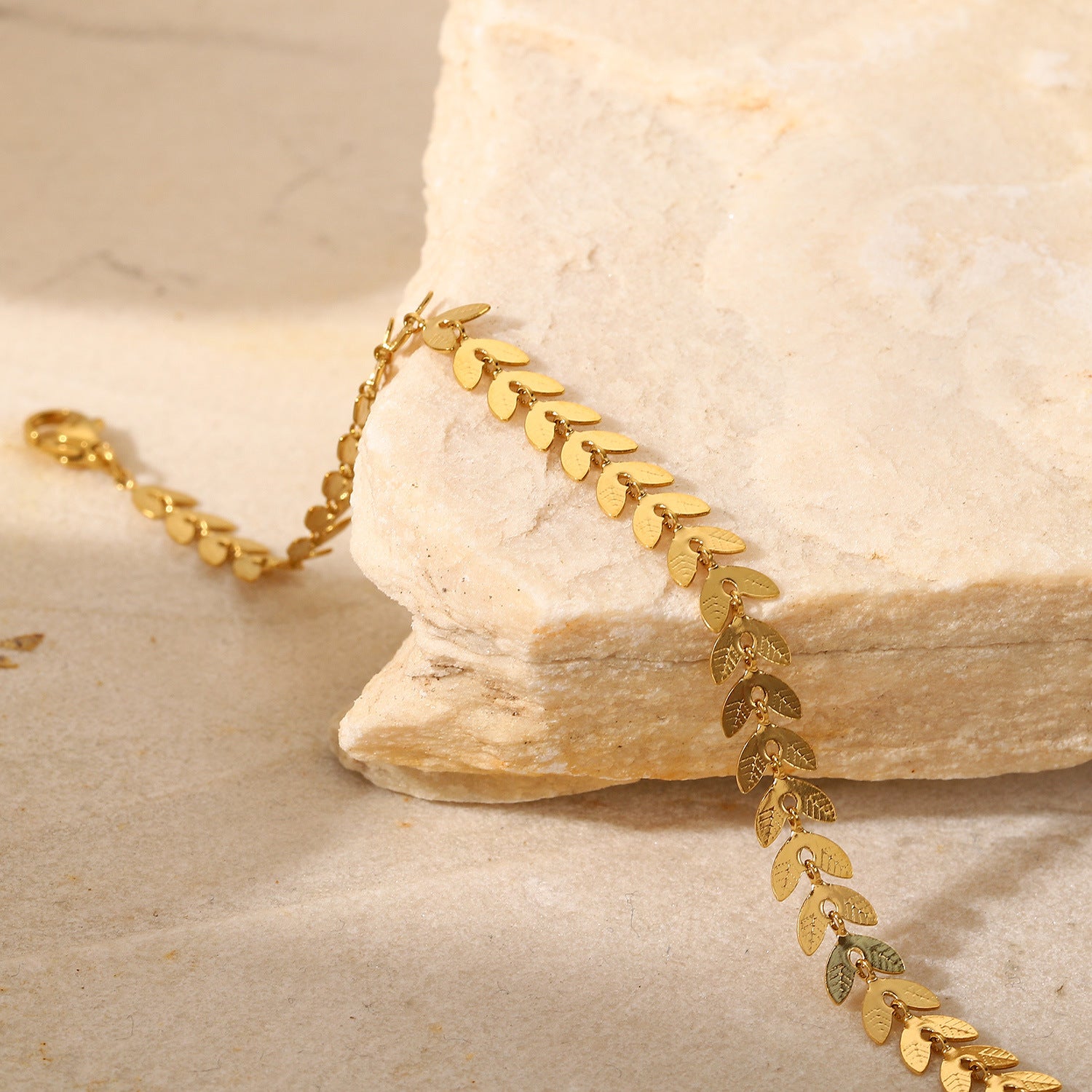 Trendy Gold Anklet with Bohemian Design