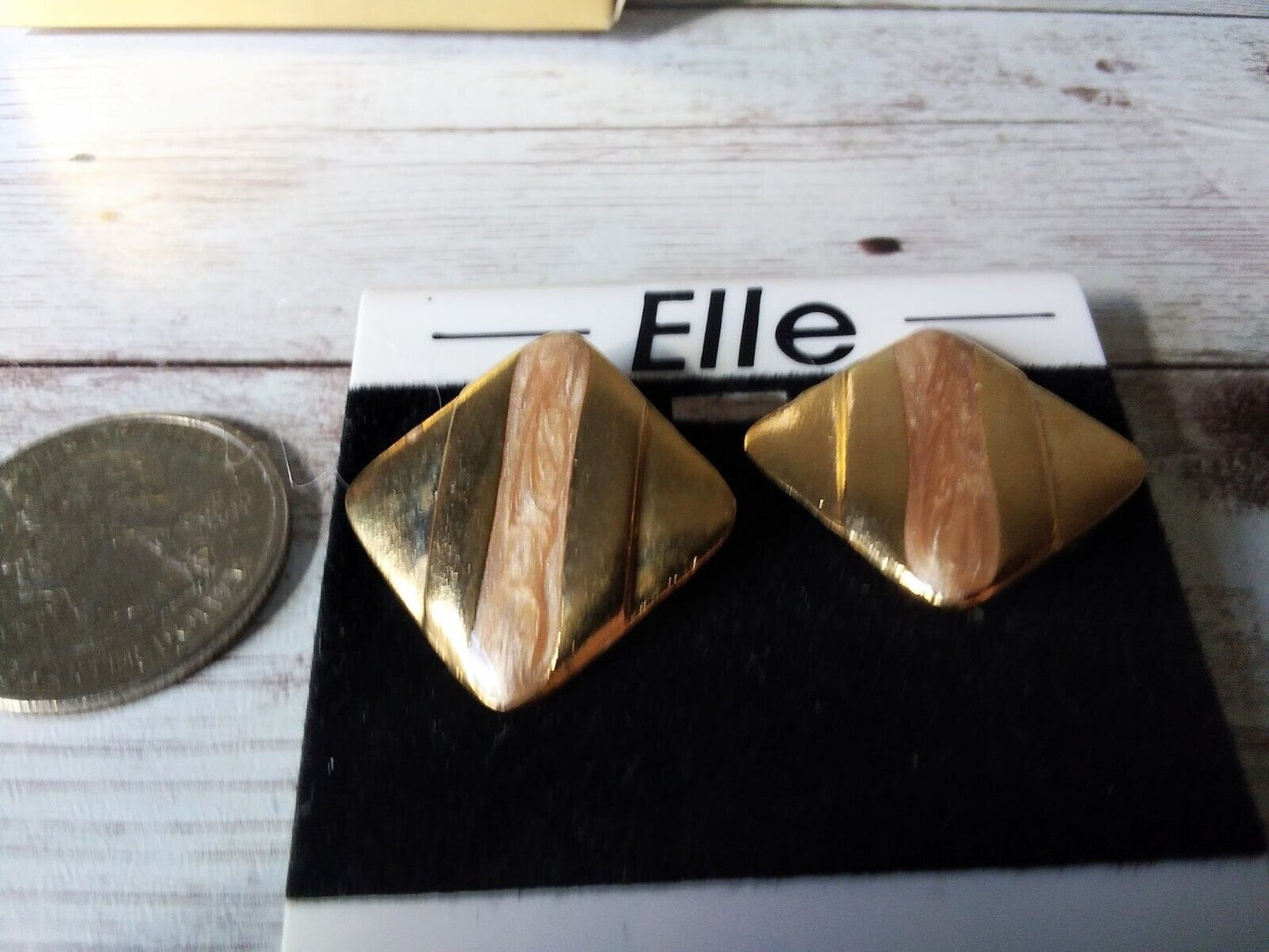 Pristine 1980s earrings on original card