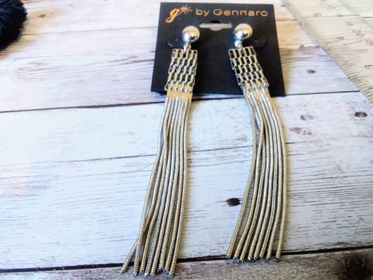 Stunning Silver Statement: XL Long 4-Inch Dangle Earrings