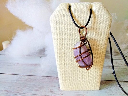 Dreamweaver Amethyst Crystal Necklace (random)