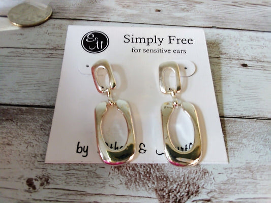 Trendy Silver Plated Dangle Earrings: Sensitive Ear Approved