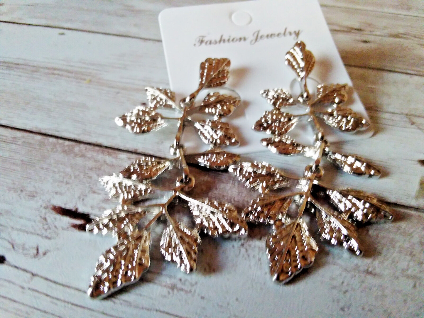 Stylish Silver Leaf Earrings for Women