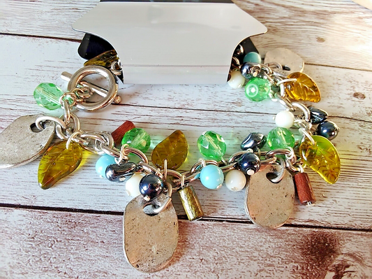 Nature's Symphony: Scenic Spring Charm Bracelet