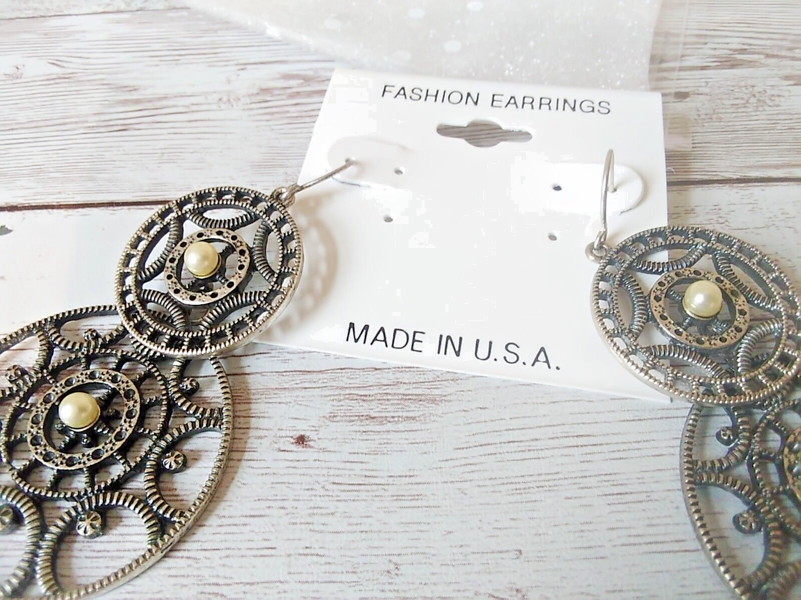 Victorian-inspired steampunk gear earrings