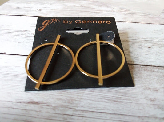 Minimalist Gold Plated Diameter Earrings: Simple Sophistication