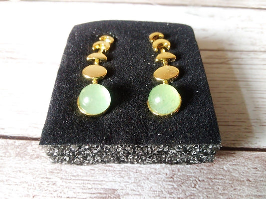 Dreamy 14k Gold-Plated Fluorite Crawler Earrings