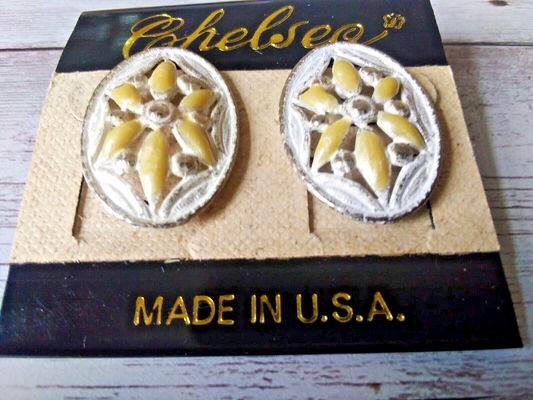 Victorian Visions: Vintage 1980s Painted Earrings